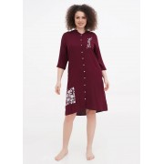 Бордова сукня а-силует Juliet deluxe з написами 33296